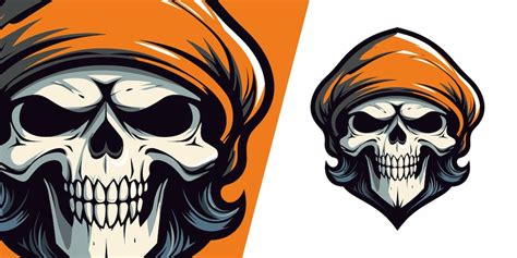 Premium Vector Vector Graphic Skull Pirate Mascot Fearless Symbol For Victorious Sport And