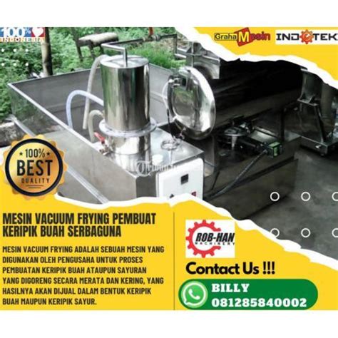 Mesin Vacuum Frying Pembuat Keripik Serbaguna Di Malang Tribun JualBeli