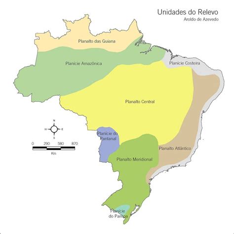 Classificação do Relevo Brasileiro Escola Educação Relevos