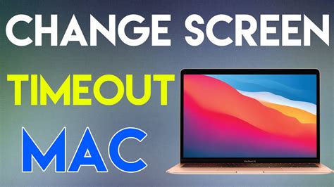 How To Change Screen Timeout On Mac YouTube