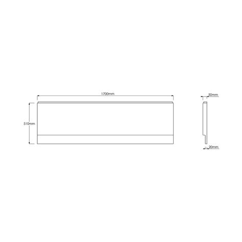 Waterproof Bath Panel 1700 - White Gloss - Get My Taps