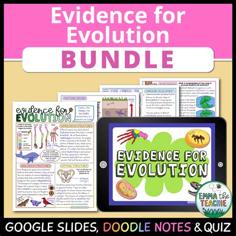 Evidence For Evolution Lesson Bundle Emmatheteachie