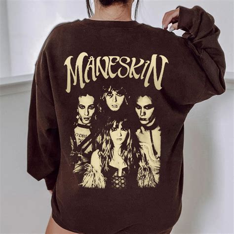 Maneskin Band Sweatshirt Maneskin Zitti E Buoni Album Sweatshirt