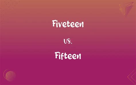 Fiveteen vs. Fifteen: Mastering the Correct Spelling