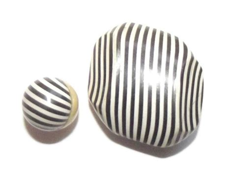 Vintage White Black Art Deco Celluloid Buttons Circa 1930 S Etsy