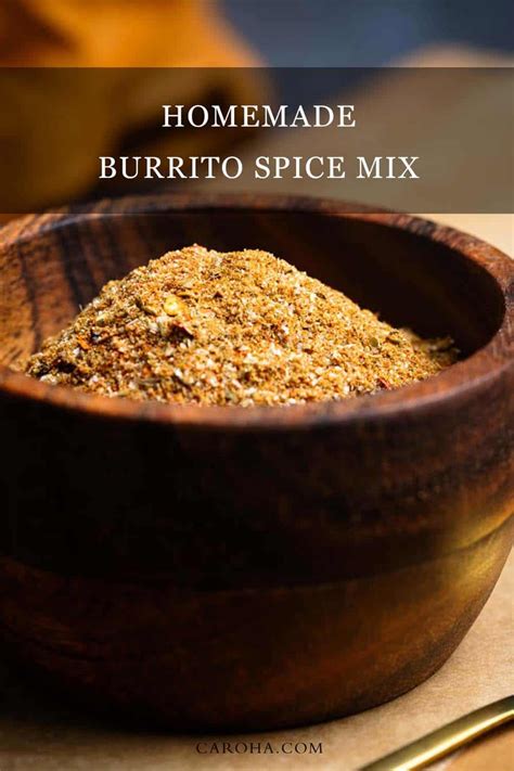 Homemade Burrito Spice Mix Taco Seasoning Artofit