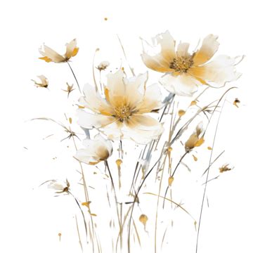 Abstract Art Cosmos Daisy Flower Cosmos Flower Decor Png Transparent