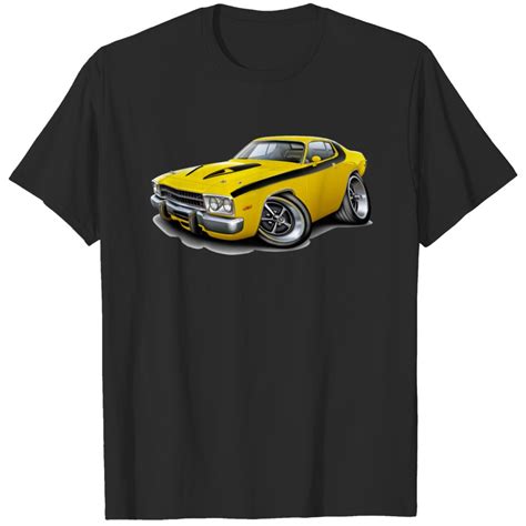 1973 74 Roadrunner Yellow Black Car T Shirt Sold By Cuisinesuzanne