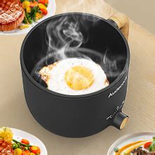 Amazon Audecook Hot Pot Electric With Steamer L Portable Nonstick Rapid Noodles Cooker