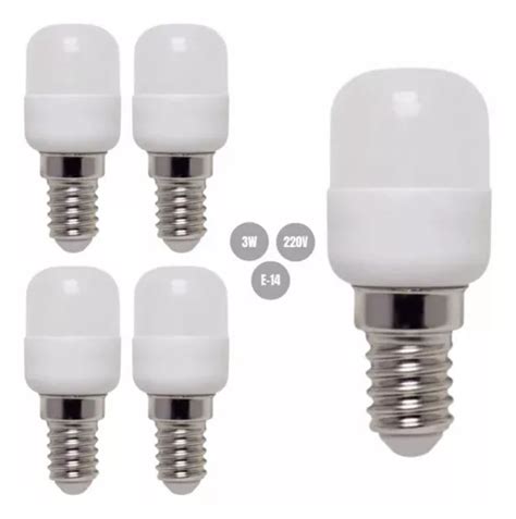 Kit 5 Lampada Led Para Geladeira 3w 220v E 14 Foxlux Ledg3 2 MercadoLivre