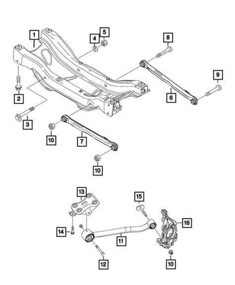 Rear Suspension And Cradle For 2018 Jeep Compass Mopar EStore