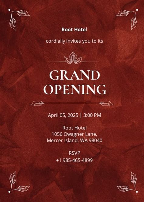 Free Grand Opening Invitation Templates, 32+ Download in PDF | Template.net