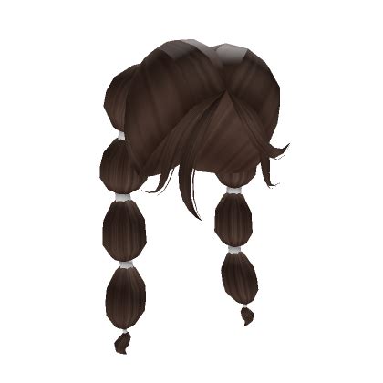 Preppy Y K Bubble Braids Brunette Roblox Item Rolimon S