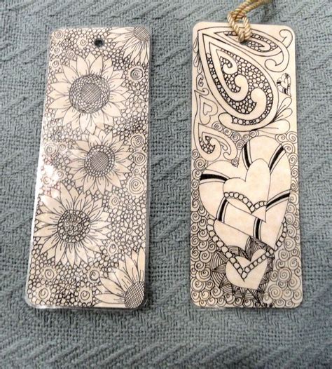 Zentangles 091 Bookmarks Handmade Zentangle Patterns Doodles Zentangles