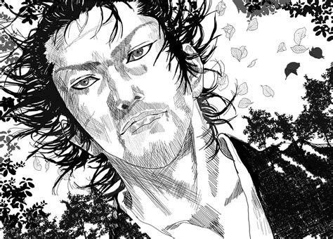 Download Vagabond Manga Character Portrait Wallpaper | Wallpapers.com
