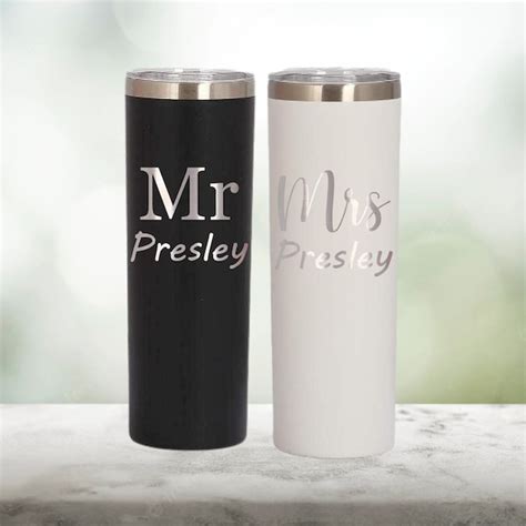 Mr And Mrs Insulated Tumbler Etsy