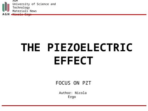 (PPTX) The piezoelectric effect - DOKUMEN.TIPS 