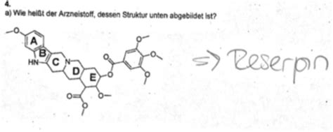 Altklausuren Reserpin Karteikarten Quizlet