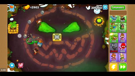 Bloons Td Carved Map On Hard Impoppable Mode Ezili Hero Youtube