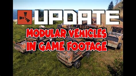 Rust Update Preview Modular Cars In Game Footage YouTube