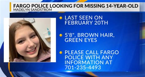 Fargo Police Looking For Missing 14 Year Old Girl Newsfinale