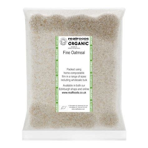 Organic Fine Oatmeal from Real Foods Buy Bulk Wholesale Online