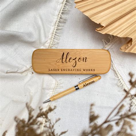 personalized bamboo   case souvenir shopee philippines