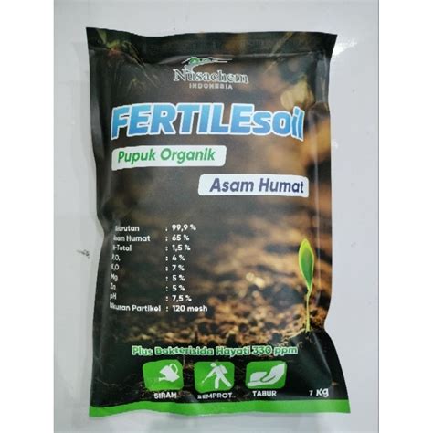 Jual Fertilesoil 1kg Asam Humat Original Pupuk Pembenah Tanah Plus