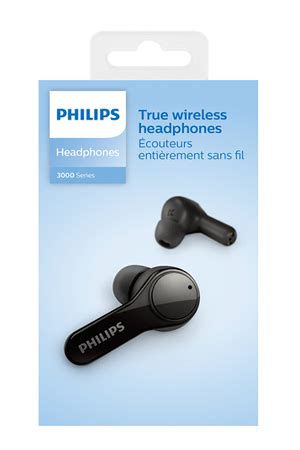 Ecouteurs Philips True Wireless Tat Noir Tat Bk Darty