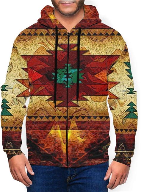 Southwestern Native American Pattern Pullover Hoodie