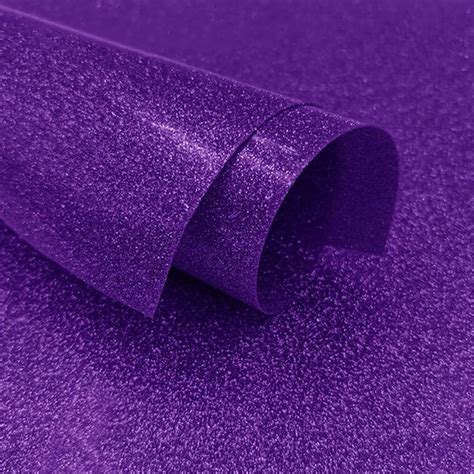 Feuille De Flex Thermocollant Violet Paillettes Feuilles Flex