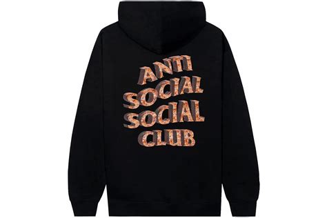 Anti Social Social Club White Picket Fence Hoodie Black Ss23 Cn