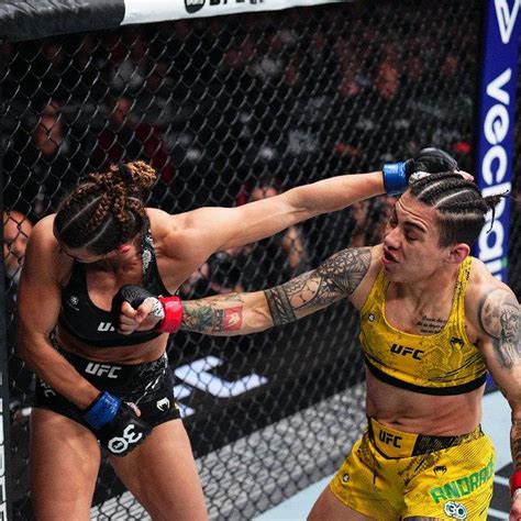 Jessica Andrade bat Mackenzie Dern par KO à 3 15 du Round 2 UFC 295