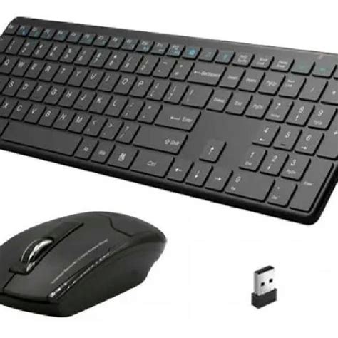 Kit Teclado E Mouse Sem Fio Ultra Slim Preto Xtrad Em Rio De Janeiro