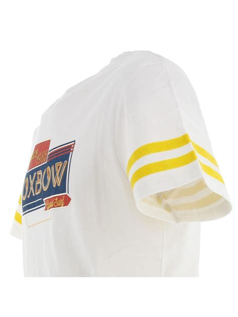 T Shirt Tubso Bandes Blanc Homme Oxbow Wimod