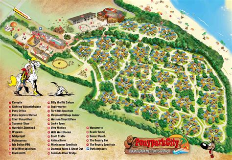 Attractiepark Slagharen Plattegrond