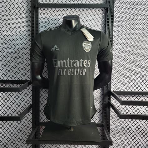 Arsenal Adidas 2022/2023 Black Edition Authentic Kit – Halvdan