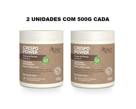 Kit Apse Creme De Pentear Nutritivo Crespo Power Unidades De G