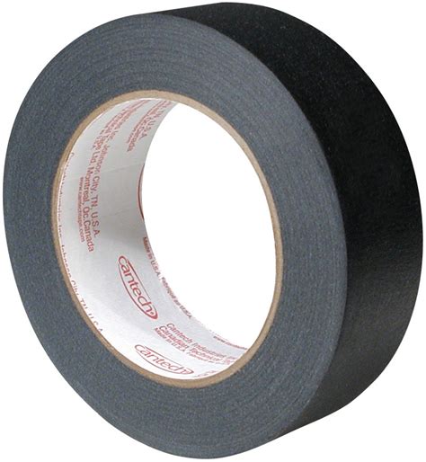 2 X 60 YARDS CANTECH 0120 BLACK MASKING TAPE 24 CS