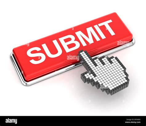 Clicking a submit button Stock Photo - Alamy