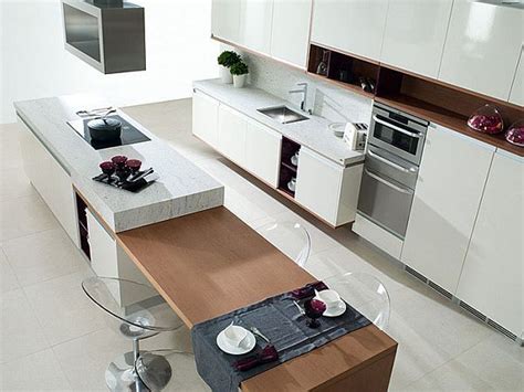 Best Modern Kitchen Island Table Angled Peninsula