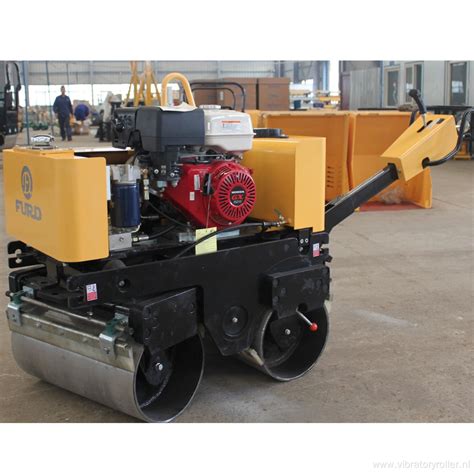 Double Drum Walk Behind Soil Compactor Asphalt Roller