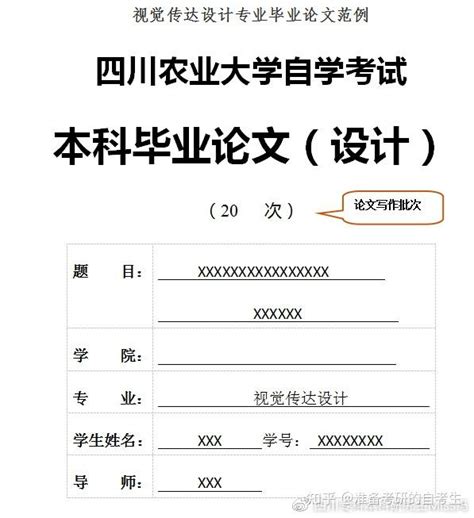 四川小自考丨视觉传达设计本科毕业论文丨写作方向及撰写要求 知乎