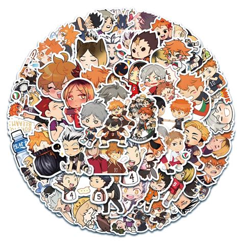 Haikyuu Kawaii Piezas Pegatinas De Anime Calcoman As De