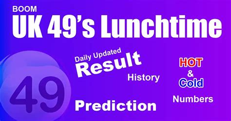 UK 49s Lunchtime Hot And Cold Numbers
