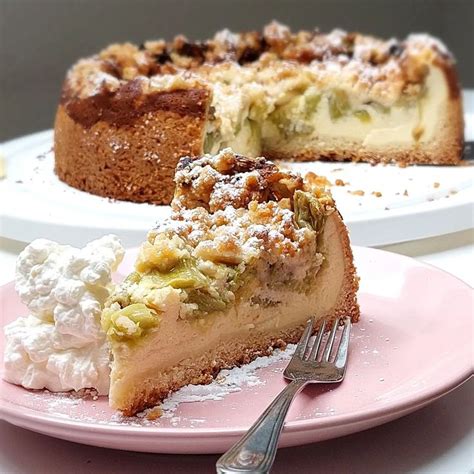 Angelika On Instagram Rhabarber K Se Streuselkuchen Rezept