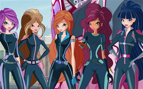 Beautiful arts of Winx in spy outfits from World of Winx - YouLoveIt.com