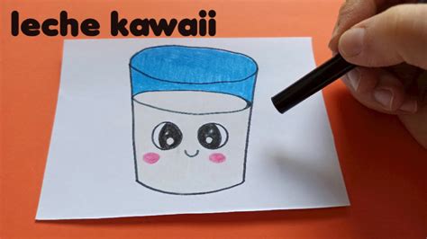 Como Dibujar Un Vaso De Leche Kawaii Youtube