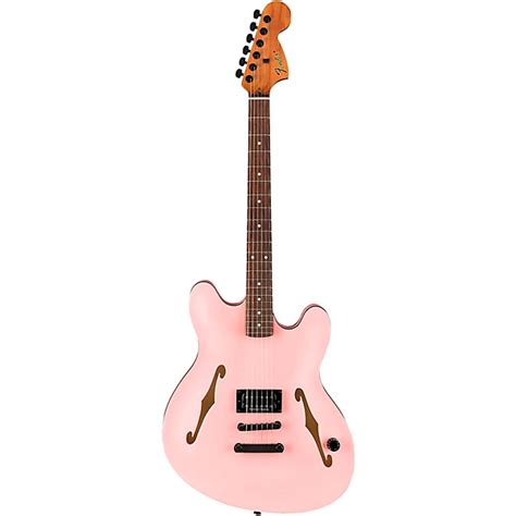 Fender Tom Delonge Starcaster Electric Guitar Satin Shell Pink Guitar