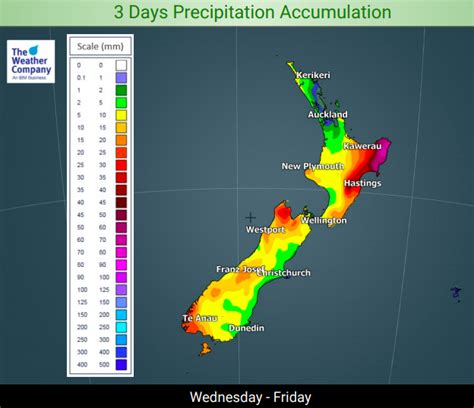 New Zealand: 3 day Rainfall Accumulation Map + InfoGraphics (x3 ...